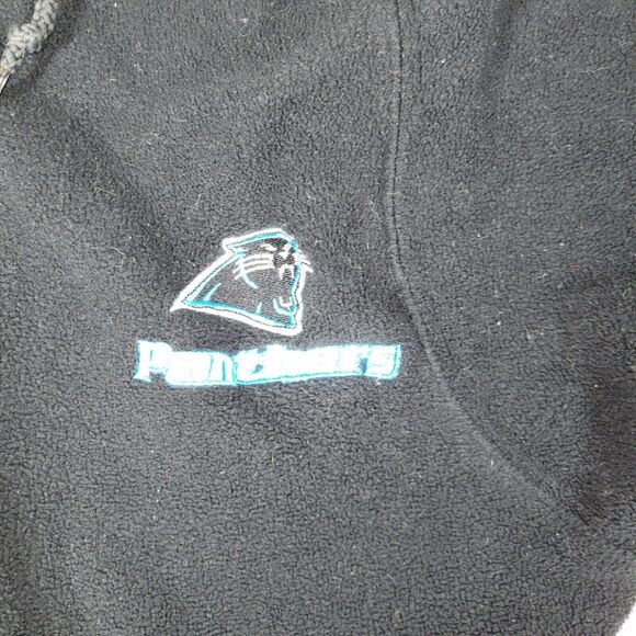Carolina Panthers Jacket Size Medium NFL Football 1/4 Zip Gray Sweater Pullover - Picture 12 of 16